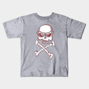 No Passage Skull Crossbones Danger Warning Hazard Bones Risk Kids T-Shirt